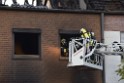 Feuer 2 Vollbrand Reihenhaus Roggendorf Berrischstr P161